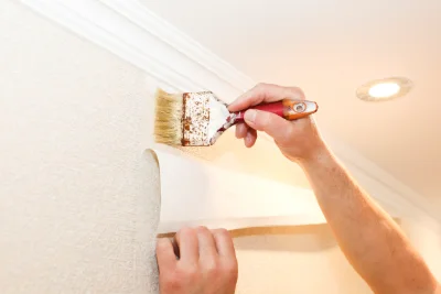 Pose de papier peint à Laguinge-Restoue — revêtements muraux et toiles de verre
